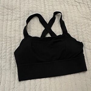 Athleta Black Longline High Impact Sports Bra